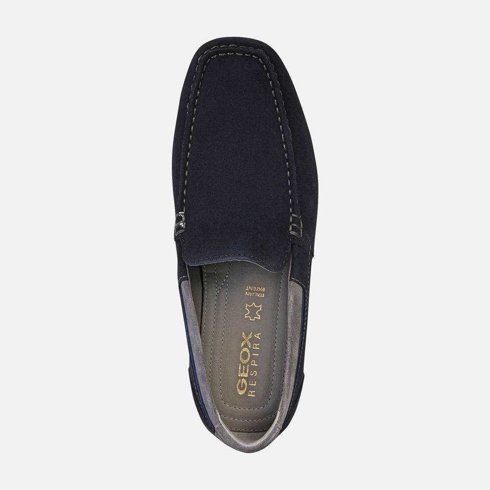 Geox Loafers Navy Snake - Geox Mens Shoes - HCZKLY120